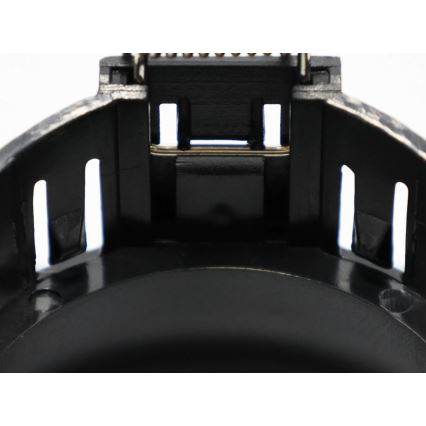 Aro embellecedor para luminaria empotrada GU10 8,6x8,6 cm, negro