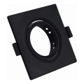 Aro empotrable para luminaria GU10 9x9 cm, negro