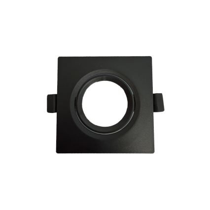 Aro empotrable para luminaria GU10 9x9 cm, negro