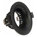 Aro para luminaria empotrada GU10, diámetro 8,6 cm, negro