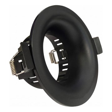 Aro para luminaria empotrada GU10, diámetro 8,6 cm, negro