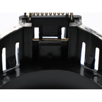 Aro para luminaria empotrada GU10, diámetro 8,6 cm, negro