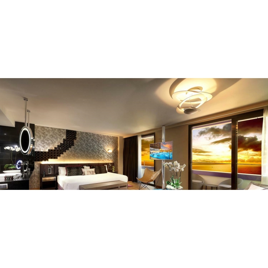Artemide 1255120A - Plafón LED regulable PIRCE LED/44W/230V 3000K dorado