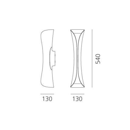 Artemide 1373010A - Aplique CADMO 2xGU10/10W/230V negro