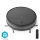 Aspiradora robótica inteligente con mopa 28W/2500 mAh Wi-Fi negra + mando a distancia