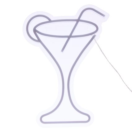 Atmosphera - Decoración de pared neón LED COCTAIL LED/5V