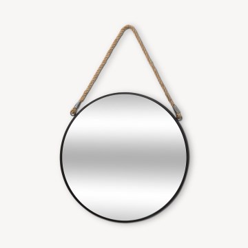 Atmosphera - Espejo de pared EDEN diá. 38 cm negro