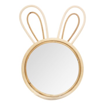 Atmosphera - Espejo de pared infantil RABBIT 37x24 cm bambú