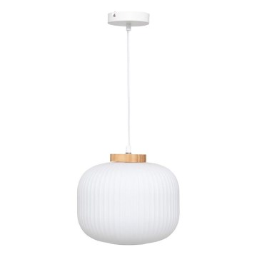 Atmosphera - Lámpara colgante con cable TRAVIS 1xE27/25W/230V, pino