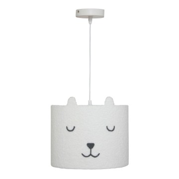 Atmosphera - Lámpara colgante infantil con cable TOXEY 1xE27/25W/230V, diseño osito