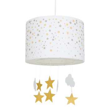 Atmosphera - Lámpara colgante infantil STARS con cable 1xE27/40W/230V