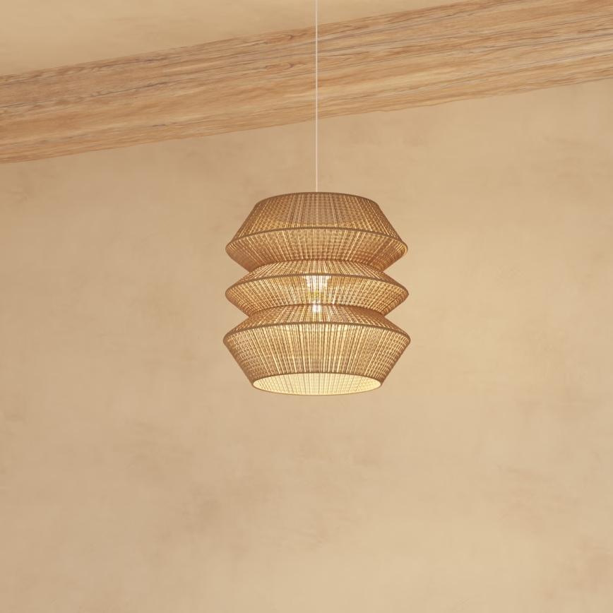 Atmosphera - Lámpara colgante LIZA 1xE27/40W/230V yute