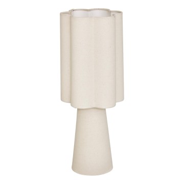 Atmosphera - Lámpara de mesa BLANCA 1xE27/25W/230V color crema