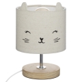 Atmosphera - Lámpara de mesa infantil TOXEY 1xE14/25W/230V gato