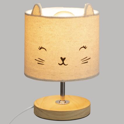 Atmosphera - Lámpara de mesa infantil TOXEY 1xE14/25W/230V gato