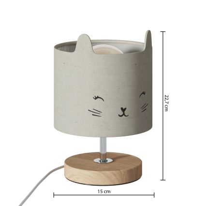 Atmosphera - Lámpara de mesa infantil TOXEY 1xE14/25W/230V gato