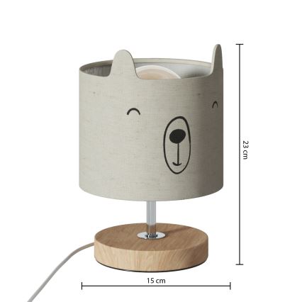 Atmosphera - Lámpara de mesa infantil TOXEY 1xE14/25W/230V osito