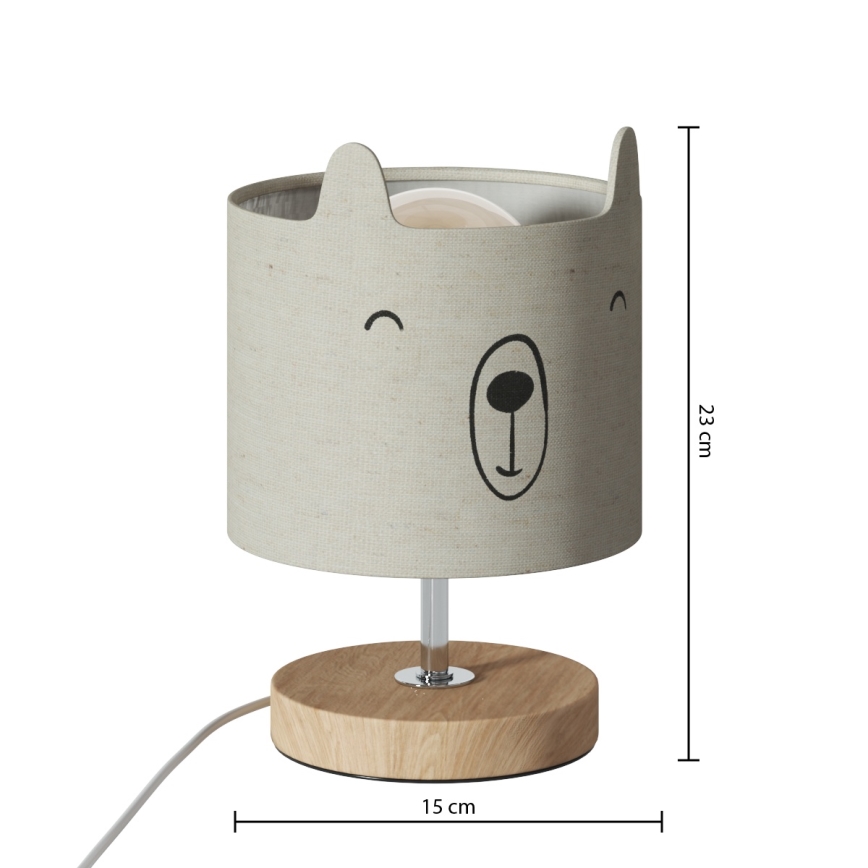 Atmosphera - Lámpara de mesa infantil TOXEY 1xE14/25W/230V osito