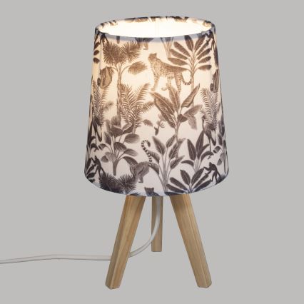 Atmosphera - Lámpara de mesa JUNGLE 1xE14/25W/230V pino