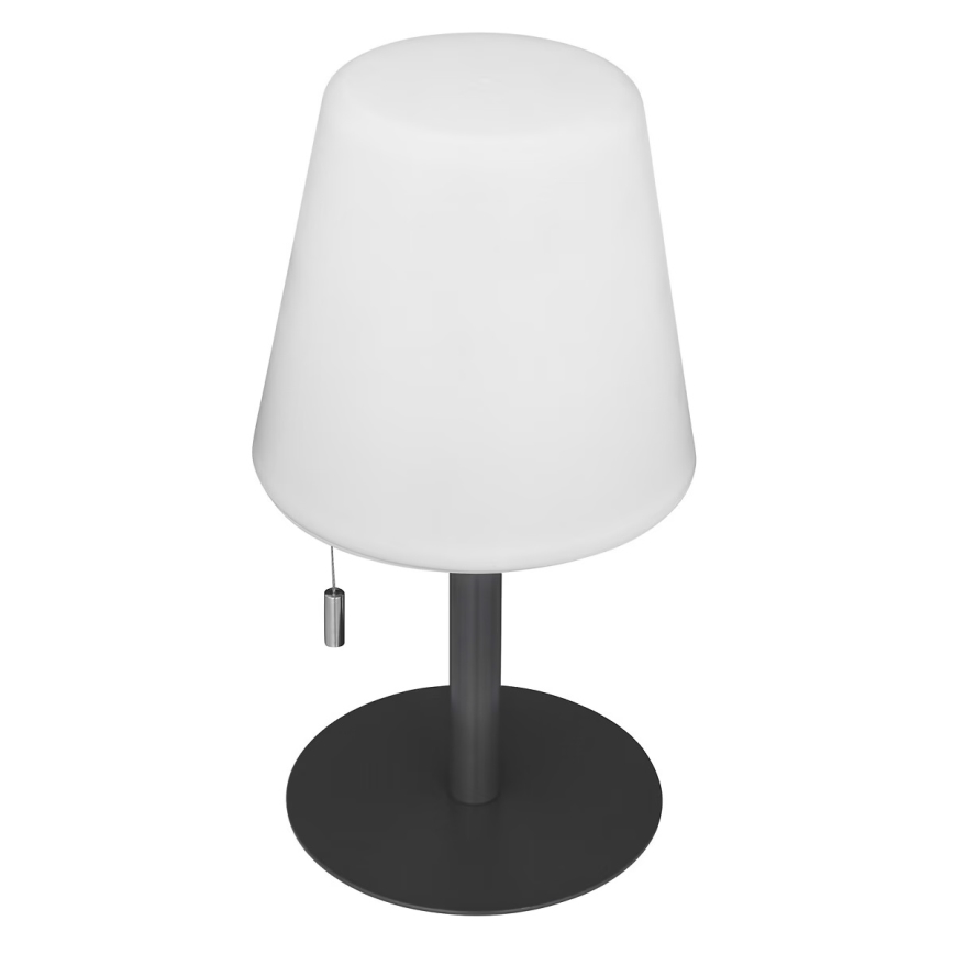 Atmosphera - Lámpara de mesa LED RGBW recargable para exterior ZACK LED/3,7V 1200 mAh IP44 negro