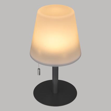 Atmosphera - Lámpara de mesa LED RGBW recargable para exterior ZACK LED/3,7V 1200 mAh IP44 negro