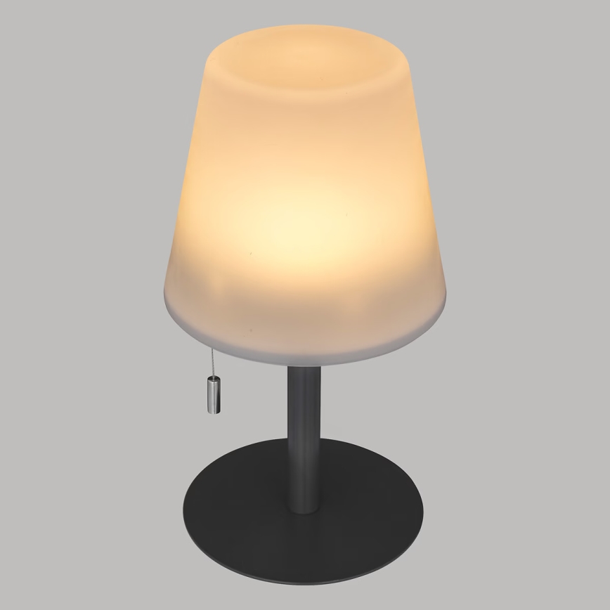 Atmosphera - Lámpara de mesa LED RGBW recargable para exterior ZACK LED/3,7V 1200 mAh IP44 negro