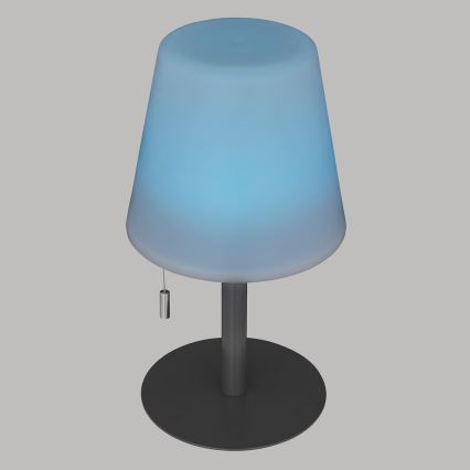 Atmosphera - Lámpara de mesa LED RGBW recargable para exterior ZACK LED/3,7V 1200 mAh IP44 negro