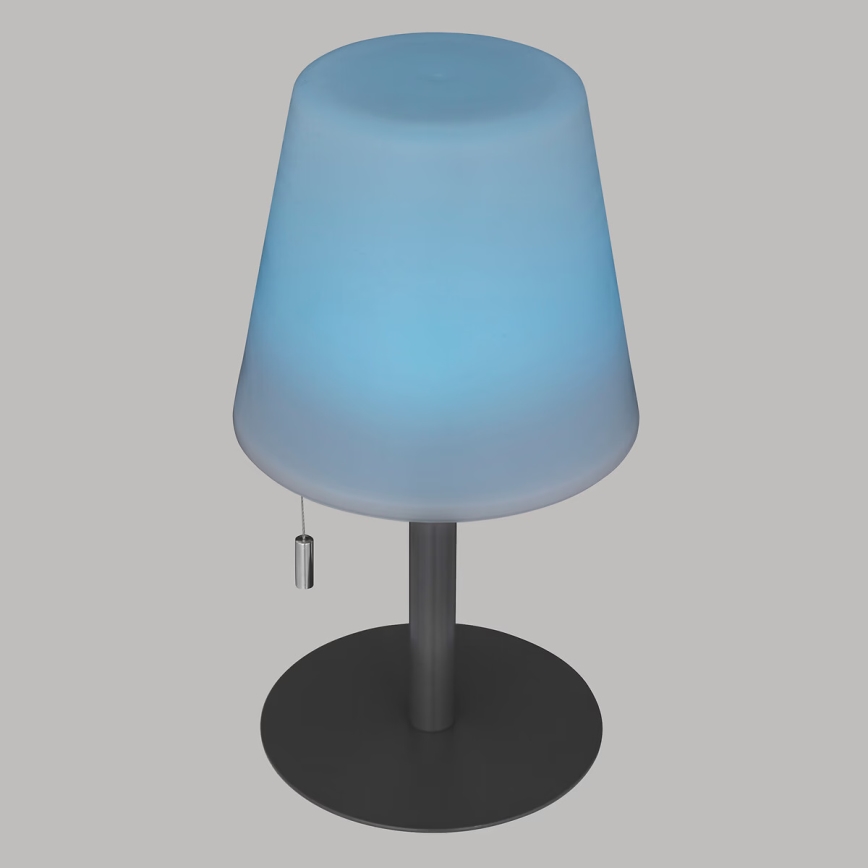 Atmosphera - Lámpara de mesa LED RGBW recargable para exterior ZACK LED/3,7V 1200 mAh IP44 negro