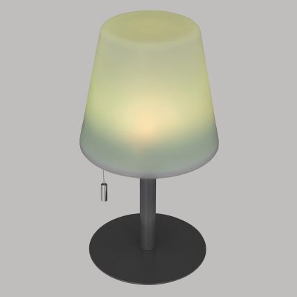 Atmosphera - Lámpara de mesa LED RGBW recargable para exterior ZACK LED/3,7V 1200 mAh IP44 negro