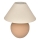 Atmosphera - Lámpara de mesa SEIYA 1xE27/60W/230V marrón/beige