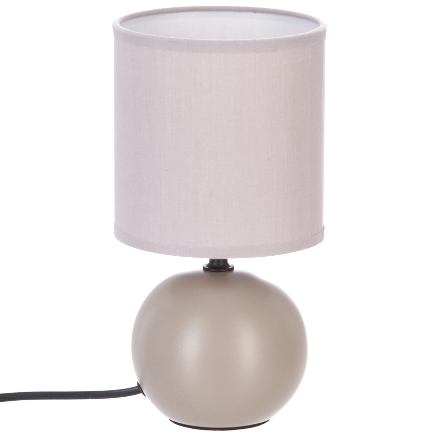 Atmosphera - Lámpara de mesa TIMÉO 1xE14/60W/230V taupe/color crema