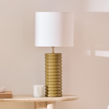 Atmosphera - Lámpara de mesa VINUS 1xE27/60W/230V kaki