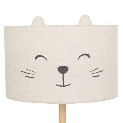 Atmosphera - Lámpara de pie infantil FÉLIX 1xE27/40W/230V con motivo de gato