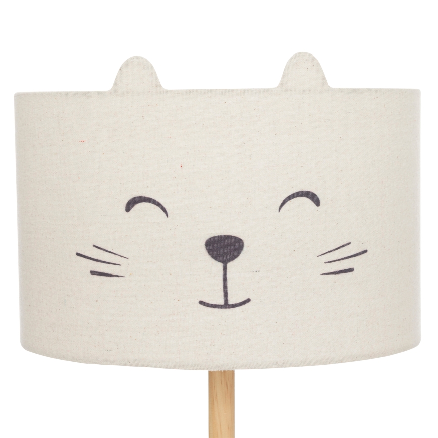 Atmosphera - Lámpara de pie infantil FÉLIX 1xE27/40W/230V con motivo de gato