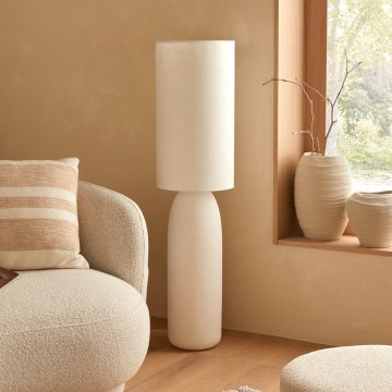 Atmosphera - Lámpara de pie KEYAH 1xE27/40W/230V 111 cm blanca