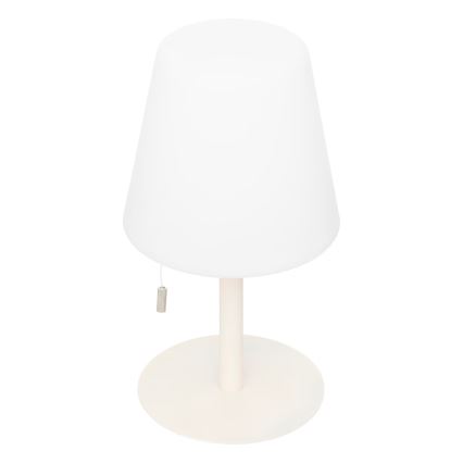 Atmosphera - LED RGBW Lámpara de mesa de exterior recargable ZACK LED/3,7V 1200 mAh IP44 beige