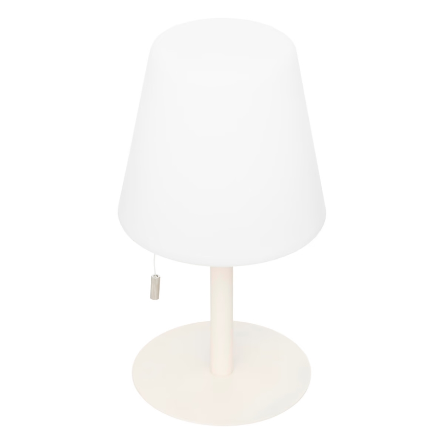 Atmosphera - LED RGBW Lámpara de mesa de exterior recargable ZACK LED/3,7V 1200 mAh IP44 beige