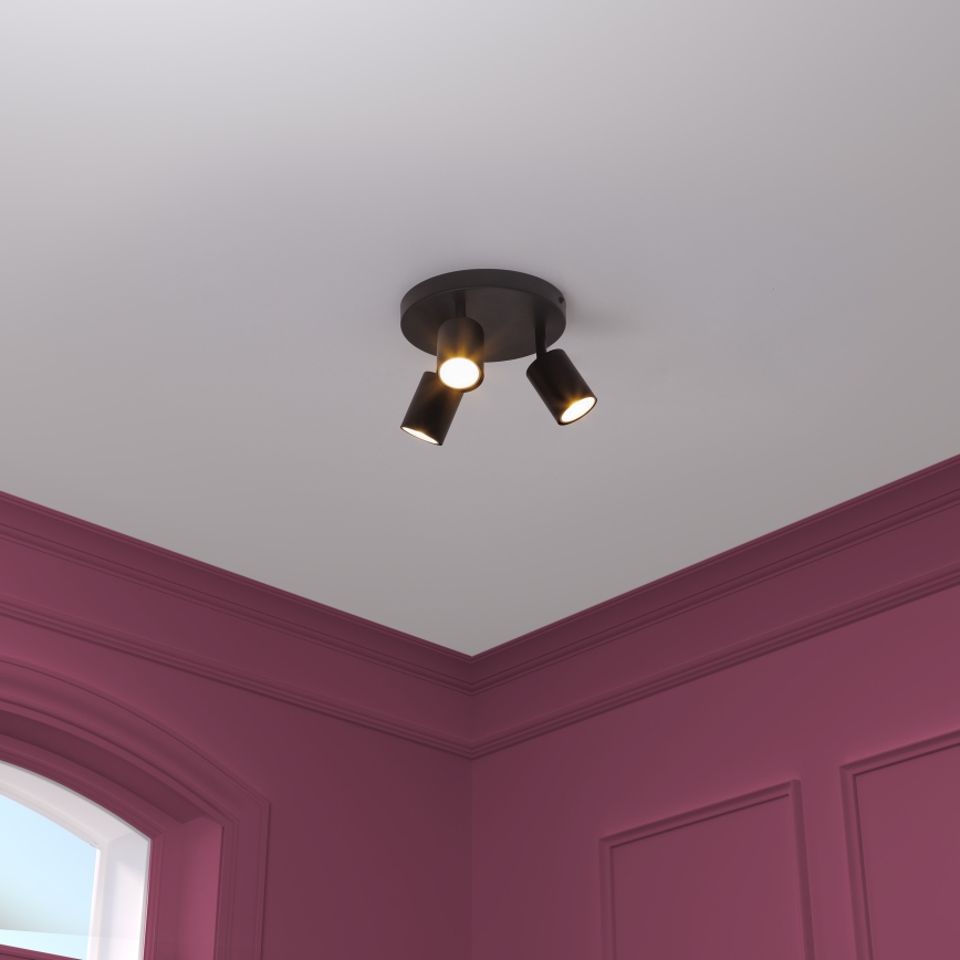 Atmosphera - Luminaria de focos VICO 3xGU10/25W/230V negro