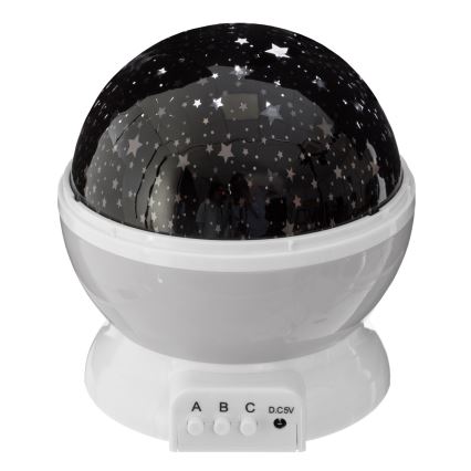 Atmosphera - Proyector infantil LED 3xAA gris