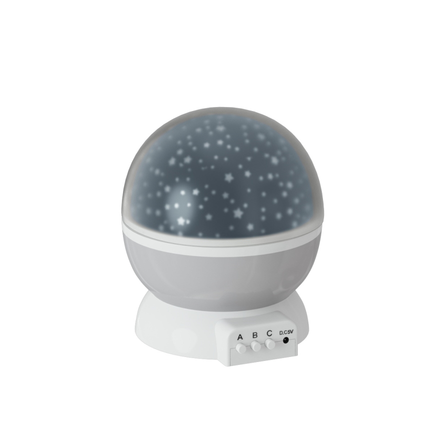 Atmosphera - Proyector infantil LED 3xAA gris