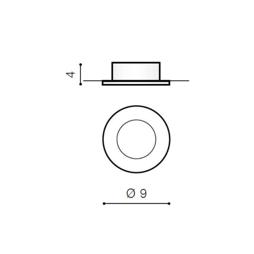 Azzardo AZ0810 - Lámpara empotrable de baño EMILIO 1xGU10/50W/230V IP54