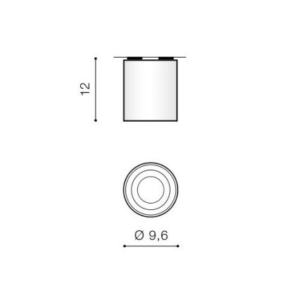 Azzardo AZ0858 - Plafón BROSS 1xGU10/50W/230V