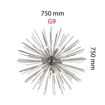 Azzardo AZ2119 - Diseño de pantalla para lámpara de araña G9 diá. 750mm