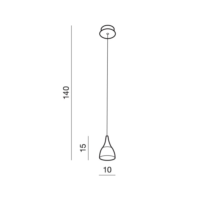 Azzardo AZ2847 - Lámpara colgante LED con cable DALMATIA LED/5W/230V