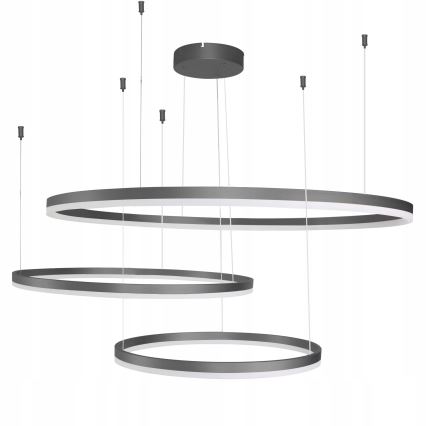 Azzardo AZ4707 - Lámpara colgante de cable HALO LED/130W/230V negra