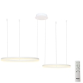 Azzardo AZ4977 - Lámpara de araña LED regulable HALO LED/90W/230V blanco + control remoto