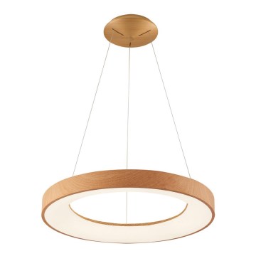 Azzardo AZ5006 - Lámpara LED colgante SANTANA LED/30W/230V marrón