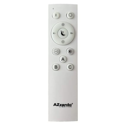 Azzardo AZ5011 - Lámpara de araña LED regulable SANTANA LED/80W/230V marrón + control remoto