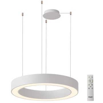 Azzardo AZ5052 - Lámpara colgante LED regulable suspendida por cable MARCO LED/100W/230V blanca + control remoto