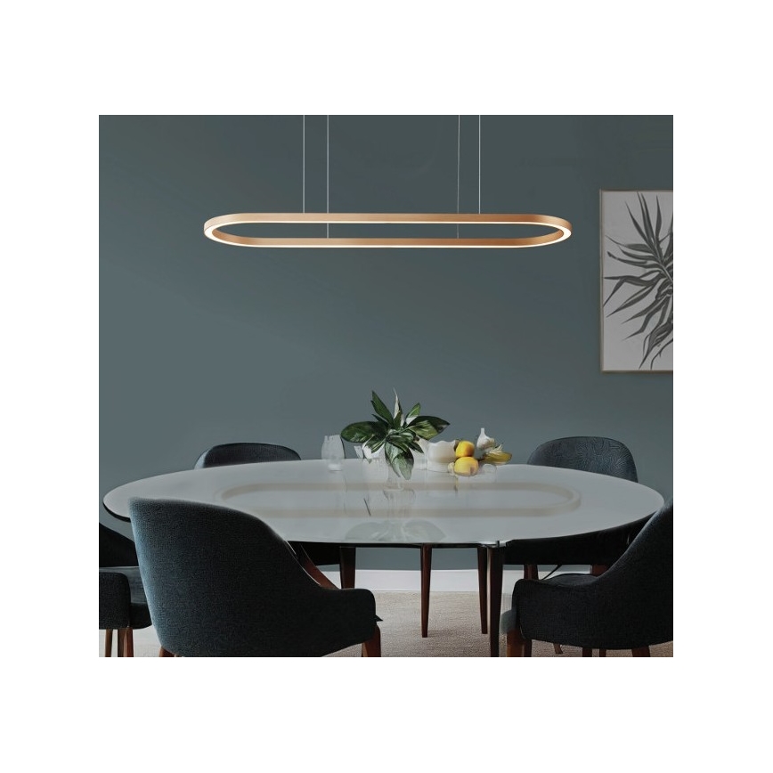 Azzardo AZ5056 - Lámpara de araña LED regulable ELENA LED/50W/230V 120 cm dorado